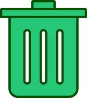 Dustbin Vecto Icon vector