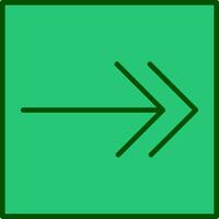Right Arrow Vecto Icon vector