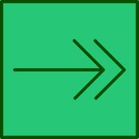 Right Arrow Vecto Icon vector