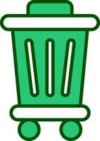 Trash Bin Vecto Icon vector