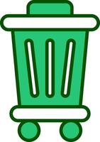 Trash Bin Vecto Icon vector