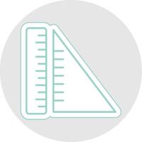 Geometry Line Sticker Multicolor Icon vector