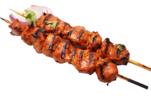 ai gerado delicioso frango tikka ilustração em transparente fundo png