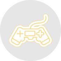 Video Game Line Sticker Multicolor Icon vector