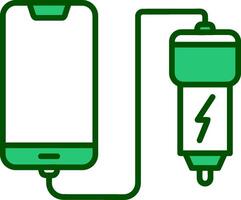 Car phone charging Vecto Icon vector