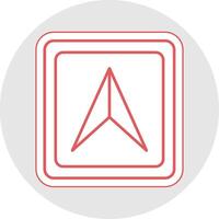 Cursor Line Sticker Multicolor Icon vector