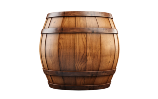 AI generated Barrel on White Transparent Background png