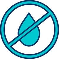 No Water Vecto Icon vector