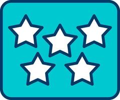 Five Star Vecto Icon vector