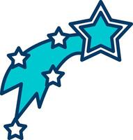 Shooting Stars Vecto Icon vector