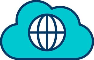 World Cloud Vecto Icon vector