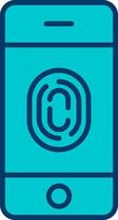FingerPrint Verification Vecto Icon vector