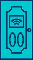 Smart Door Vecto Icon vector