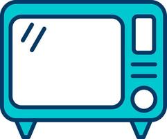 antiguo televisión vecto icono vector