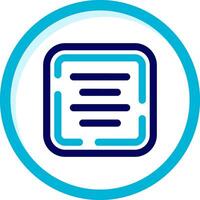 Center alignment Two Color Blue Circle Icon vector