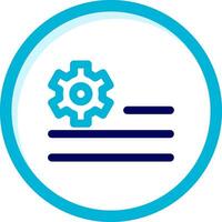 Deploy rules Two Color Blue Circle Icon vector