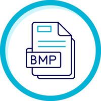 Bmp Two Color Blue Circle Icon vector