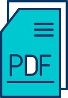 pdf archivo vecto icono vector