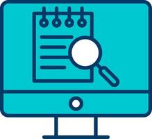 File Search Computer Vecto Icon vector