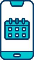 Smartphone Calendar Vecto Icon vector