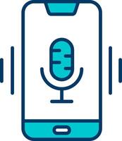 Mobile Voice Assistant Vecto Icon vector