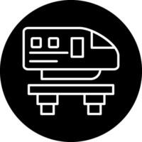 Monorail Vecto Icon vector