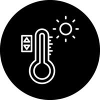 temperatura controlar vecto icono vector