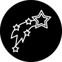 Shooting Stars Vecto Icon vector