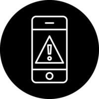 móvil alerta vecto icono vector