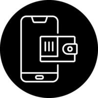 Mobile Wallet Vecto Icon vector