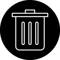 Dustbin Vecto Icon vector