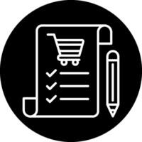 compras lista vecto icono vector