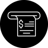 Receipt Vecto Icon vector