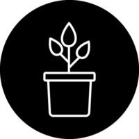 Plant Pot Vecto Icon vector