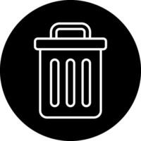 Trash Bin Vecto Icon vector