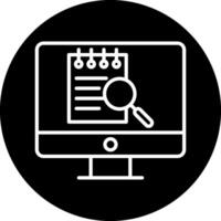 File Search Computer Vecto Icon vector