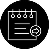 Notes Share Vecto Icon vector