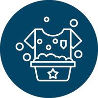 Washing Clothes Vecto Icon vector