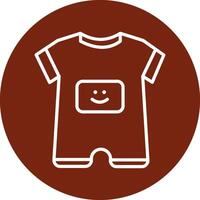 Baby Boy Outfit Vecto Icon vector