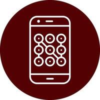 Mobile Security Vecto Icon vector