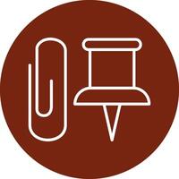 Paper Clip Vecto Icon vector