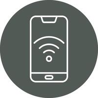 Smartphone Wifi Vecto Icon vector