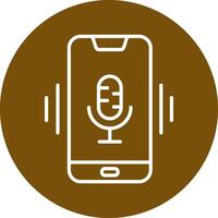 Mobile Voice Assistant Vecto Icon vector