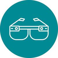 Smart Glasses Vecto Icon vector