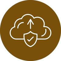 Cloud Upload Vecto Icon vector