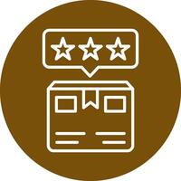 Delivery Box Rating Vecto Icon vector