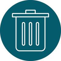 Dustbin Vecto Icon vector