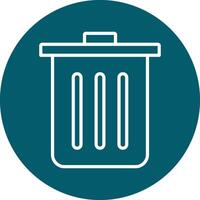 Dustbin Vecto Icon vector