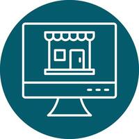 Online Shop Vecto Icon vector