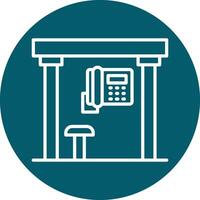 Telephone Box Vecto Icon vector